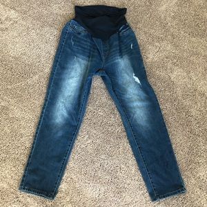 Plus size maternity skinny jeans